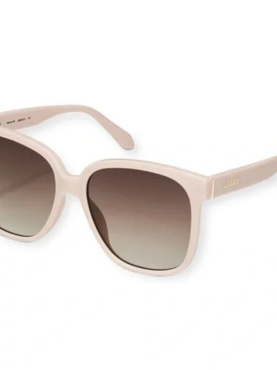 QUAY Women\'s WIDEAWAKE NO-NS-2109 Champaign Square Frame/Brown Lenses Sunglasses